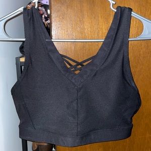 Black Padded Sports Bra